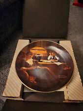 1983 Norman Rockwell Limited Signed Father's Help Commerative Collection Plate picture