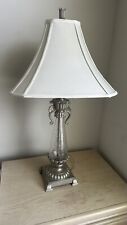 30” nightstand lamp crackle glass picture
