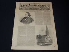 1858 MARCH 13 LIFE ILLUSTRATED NEWSPAPER - PEABODY'S PROLIFIC CORN - NP 5895 picture
