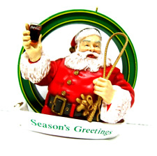 Santa Claus Christmas Holiday Ornament Season's Greetings Coca Cola Advertising picture