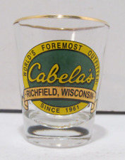 Cabela's Outfitters Richfield, Wi. Deer Camp Whitetails Bucks Shot Glass picture