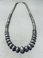 GORGEOUS VINTAGE NAVAJO STERLING SILVER NECKLACE picture