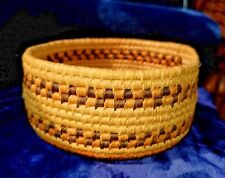 Vintage woven Tribal Basket unsigned 4.75