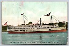 Steamer 1909 Str. Ransom B. Fuller,LSS Co. Postcard Posted 1909 Vintage Card picture