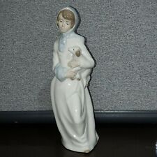 Retired MIRMASU Valencia Porcelain Lady/Girl with Dog Figurine Made In Spain 12