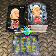 BUFFY VAMPIRE SLAYER SEASON 7 COMPLETE 90-TRADING CARD SET+WRAPPER 2003 INKWORKS picture