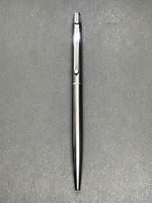 MONTBLANC SLIMLINE Gray Silver-Metal Pusher Knock Ballpoint Pen picture