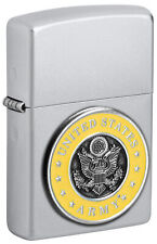 Zippo United States Army® Emblem Satin Chrome Windproof Lighter, 48977 picture