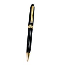 Vtg Sharp International Ballpoint Pen Black swirl Gold Accent need ink heavy picture