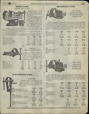 1923 PAPER AD 4PG Blacksmith Vise Machinists Columbian Yost Parker Chipping Pipe picture