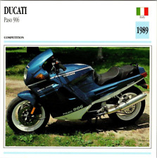 Ducati Paso 906 1989 Competition Italy Edito Service Atlas Motorcycle Card picture