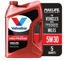 High Mileage with MaxLife Technology SAE 5W-30 Synthetic Blend Motor Oil 5 QT picture