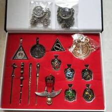 15Pcs Harry Potter Series Cosplay Wands Badges Ring Necklace Sets Kid Gifts picture