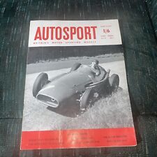1957 August 16 Autosport Magazine Vol. 15 No. 7 Juan Fangio Maserati Cover picture