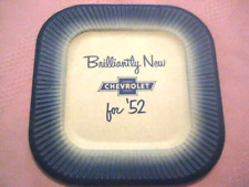 1952 Chevrolet Dealer Advertisement Paper Plate Brilliantly New For 52 Original picture