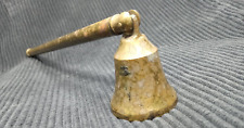 Vintage Brass Candle Snuffer with Swivel Head 10 5/8 inches Length Bell Shaped  picture