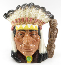North American Indian Royal Doulton Large Character Toby Jug Figure 1966 D6611 picture