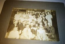 Antique C.1915 American The Bunch Wild Group of Comical Characters Cabinet Photo picture