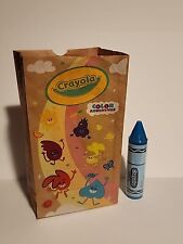 Wendy’s Crayola Blue Green Crayon Toy New Sealed WITH Exclusive BAG picture