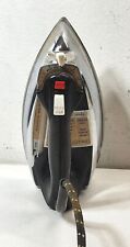 Vintage GE General Electric Clothes Steam Flat Iron Black Silver Made In USA picture