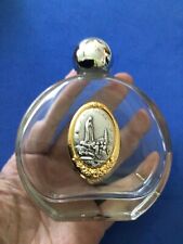LG HOLY WATER Glass Bottle Our Lady of FATMIA Protection Saint Medal 4oz Empty picture