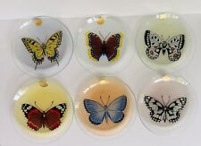 Kunst Hummendorf Kronack Plates Butterfly Set of Six Made in Western Germany picture