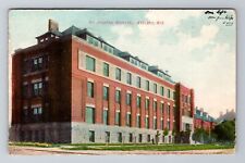 Ashland WI-Wisconsin, St Josephus Hospital, Antique, Vintage c1909 Postcard picture
