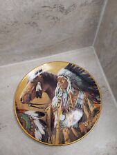 FRANKLIN MINT PRIDE OF THE SIOUX COLLECTOR PLATE WITH CERTIFICATE picture