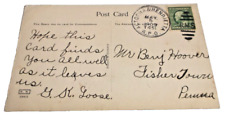 MAY 1909 PRR PENNSYLVANIA RAILROAD ALTOONA & HENRIETTA #451 RPO POST CARD picture