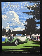 2018 Pebble Beach Concours 2-Sided Poster Display Sign 1of1 Rolls-Royce Phantom picture