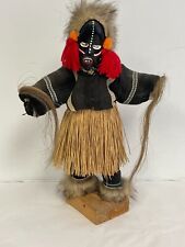 AFRICAN Medicine Man Mask Figure Statue Vintage Tribal Art Doll Folk 14