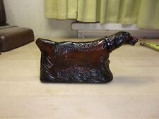 Vintage Avon Irish Setter Dog AT POINT GLASS Decanter Empty  picture