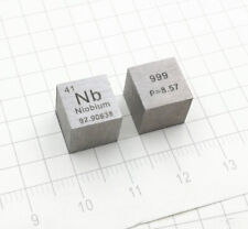 1 x 10mmx10mmx10mm Nb Niobium Cube Pure≥99.9% 8.5g Carved Element Periodic Table picture