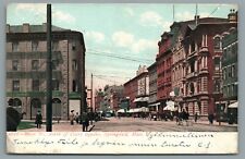 Main St. North Of Court Square View Springfield Mass Vintage Postcard c1902 picture