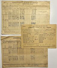 1931 Greenville TX Public Schools Report Cards Rosemary Whittle Houston Grade picture