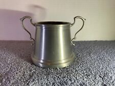 ANTIQUE RARE TWO-HANDLED PEWTER CUP AMERICANA 282 0 3 picture