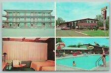 Indianapolis Indiana~Carmel Roadside Motel~Interior-Exterior View~c1960 Postcard picture