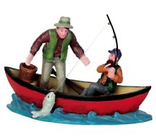 New Lemax 2015 Canoe Catch Plymouth Corners Christmas Village # 52344 Figurine picture