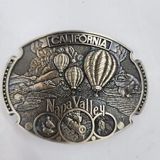Napa Valley CA Solid Brass Vintage Belt Buckle Limited Edition Award Design picture