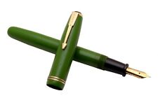 Guider Green Ebonite Handmade Fountain Pen Vintage New Old Stock picture