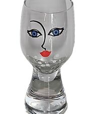 VTG Kosta Boda Sea Glasbruk Women's Face Mid Centry Modern Barware Glasses MCM picture