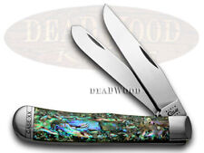 Case xx Knives Trapper Genuine Abalone Stainless Pocket Knife 12000 picture