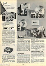1953 ADVERT Busch Verascope Stereo Camera Argus C4 35MM picture
