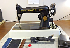 FULLY SERVICED  1931 SINGER 66 Sewing Machine - Leather, Denim, Canvas picture