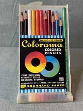 Beautiful Vintage Eberhard Faber Colorama Set of 12 Colored Pencils Used picture