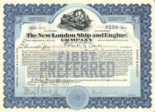 New London Ship and Engine Co. - Shipping Stock Certificate - Shipping Stocks picture
