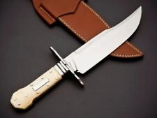Custom Handmade 5160 Spring Steel Bone Handle Bowie Knife Survival Knife picture