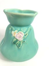 Weller Matte Green Arts and Crafts Pottery Vase Rosebud 5.5