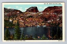 CO-Colorado, Mount Hallet From Bear Lake, Antique, Vintage Souvenir Postcard picture