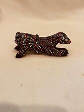 Vintage Hand Crafted Folk Art Carving Oaxaca Mexico Alebrije Goat Signed picture